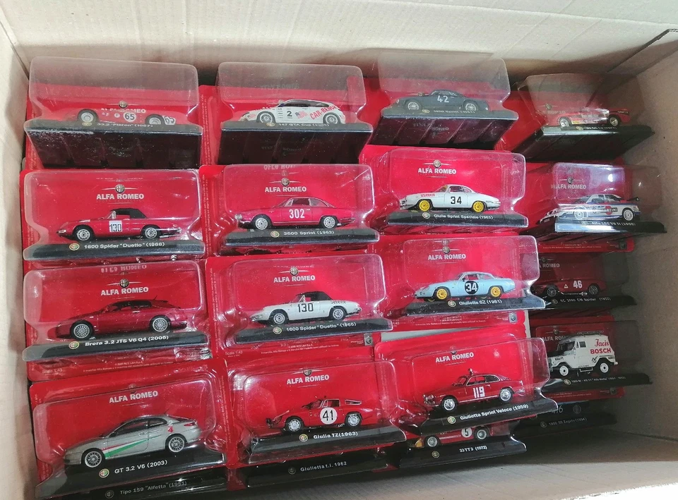 ALFA ROMEO FABBRI EDITORE 1/43 IN VARI MODELLI MENU' A TENDINA - Immagine 1 di 1