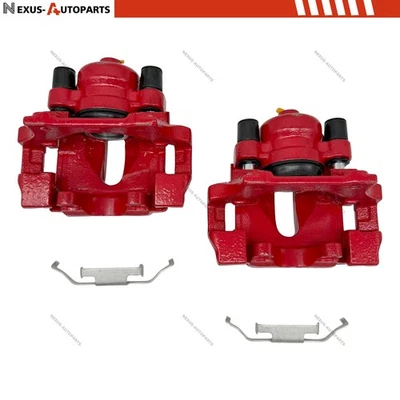 For BMW X1 328xi 323i 325i 328i xDrive Red Pair 2 Rear Brake Calipers w/ Bracket Foto 1 de 4
