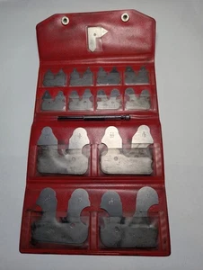 Fractional 1/16" Thru 1/2" Radius Gage Set Complete 25 PC S.S. Hardened, Chromed - Picture 1 of 2