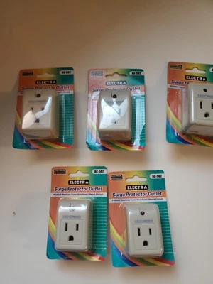 New Pack of 5  Surge Protector Outlets Electra AC-562 - Image 1 of 3