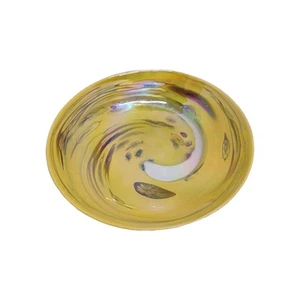 Centro de mesa firmado de colección Murano Italia cuenco Millefiori vidrio iridiscente perla🟡 - Imagen 1 de 16