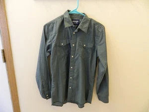 Wrangler Boys XL 14-16 Western White Pearl Snap Long Sleeve Shirt - EUC - Picture 1 of 3