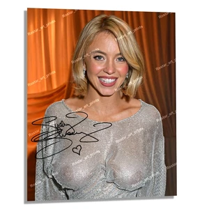 8x10 SYDNEY SWEENEY Sheer Top Candid EXCLUSIVE Photo HQ Print SSW004 Signed RP - Picture 1 of 3
