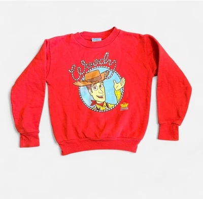 Sudadera de Colección 1995 Toy Story Woody Lasso Promo Cuello Redondo Niños Talla 5/6 Foto 1 de 3