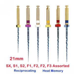 6PC Dental Engine Use Blue NiTi Taper Endo Files Endodontic Files SX-F3 21mm - Picture 1 of 6