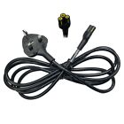 Genuine laptop charger universal power cable lead CORD 2M 3 pin-UK plug New S247