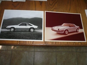 Ford Werksfotos Mustang & EXP - Vintage - 2 für 1 Preis - Bild 1 von 1