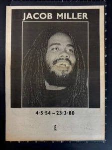 Jacob Miller - Tribute Page NME 1980 15x11"" Postergröße Anzeige L372 - Bild 1 von 1