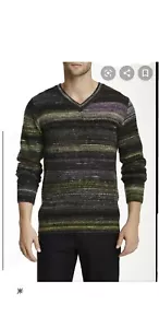 AUTH $398 Robert Graham Men's Huntingdon V Neck Sweater Large Nwt - Picture 1 of 2