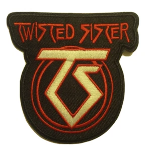 Twisted Sister ~ TS ~ Patch ~ bestickt ~ 3 3/4 Zoll x 3 3/4 Zoll ~ Bügeln oder Nähen ~ Haar Metall - Bild 1 von 1