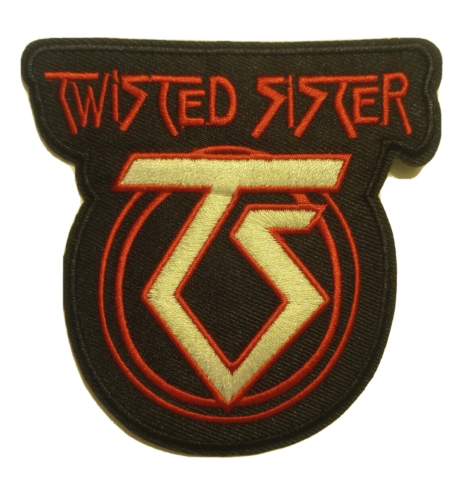 Twisted Sister~TS~Patch~Embroidered~3 3/4" x 3 3/4"~Iron or Sew on~Hair Metal - Image 1 of 1