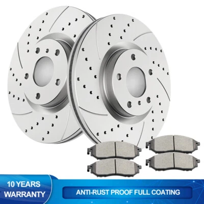 Rotores delanteros discos pastillas de freno aptos para Nissan 370Z Infiniti G35 G37 EX35 EX37 G25 M35 Foto 1 de 4