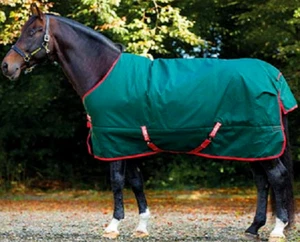 Horseware Rambo The Original Turnout Rug Lightweight Lite 0g Green/Red 5'6"-7'3" - Picture 1 of 9