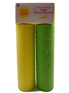 Sun Squad- Max Liquidator Hydra 2pk Water Mega Drench Blaster, Yellow/Green