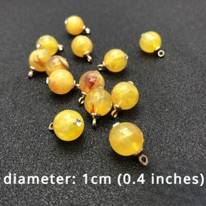 Round Beads 20pcs Faux Pearl Sew on Craft for Buttons Pendant Bracelet Decor DIY - Picture 1 of 23