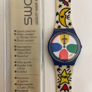 SWATCH SPACE PEOPLE watch Castelbajac Quartz With box Battery dead Junk - Picture 1 of 6