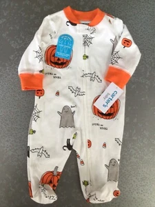 Carter's Baby Halloween Snug Fit Cotton Footed PJs NWT pajama NB newborn - Picture 1 of 1