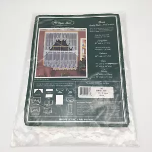Heritage Lace Ready Made Lace Curtains Valance 60" x 15" "Tiara" White #6135W - Picture 1 of 6