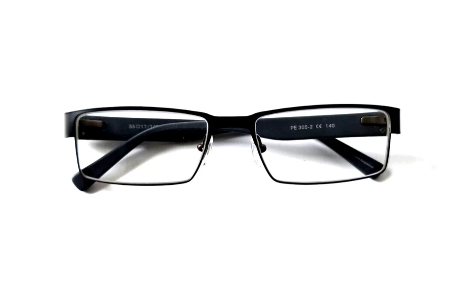 MARCOS DE GAFAS PERRY ELLIS PE 305-2 NEGRO GRIS AUTÉNTICO BORDE COMPLETO 55-17-140 Foto 1 de 4