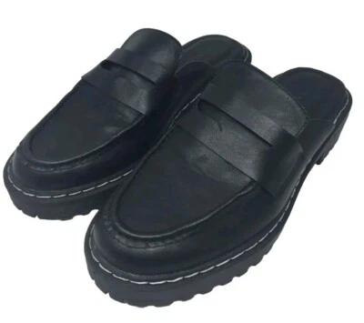 Mocasines Torrid Gruesos Para Mujer Negros Deslizables Zapatos Mules 8.5 WW NUEVOS CON ETIQUETAS Foto 1 de 4