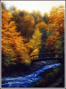 Autumn Stream 151 Chart Counted Cross Stitch Pattern Needlework - Picture 1 of 5