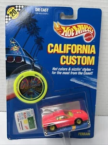 Hot Wheels California Custom Ferrari #1302 variante strisce rosa auto d'epoca - Foto 1 di 7
