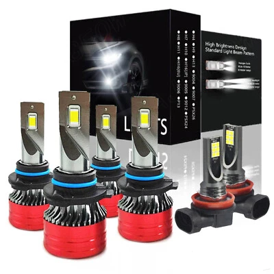 For Toyota Corolla 2009-2016 6x LED Headlight High Low Fog Light Bulbs Combo Kit - Image 1 of 4