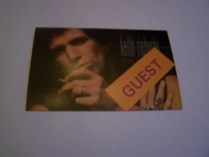 Keith Richards Tour Band Guest Backstage Pass (Rolling Stones) - Picture 1 of 2