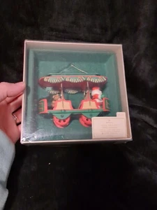 Vintage Hallmark Keepsake Ornament: Jolly Trolley (1982) Christmas Tree Decor - Picture 1 of 7
