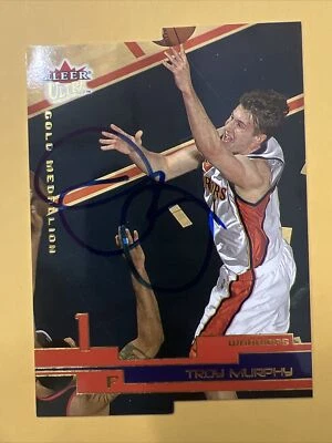 TROY MURPHY WARRIORS SIGNED AUTOGRAPH 2002 FLEER NBA BASKETBALL CARD - Image 1 of 2