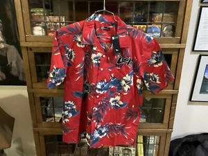NWT VTG THE LOOP 97.9 Chicago Rock Radio BLUE GENERATION Hawaiian Shirt SZ M - Picture 1 of 12