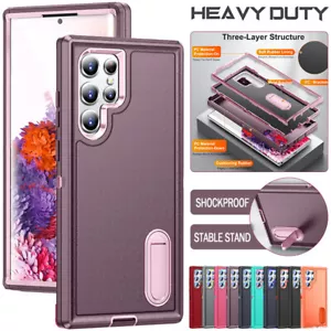 For Samsung S25 S24 S23 S22 FE Ultra Plus Case Heavy Duty Shockproof Tough Cover - Picture 1 of 38