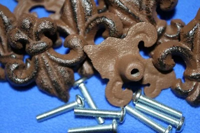 FLEUR DE LIS drawer/door pull,knob,Victorian decor,bath decor,gifts  F-8 - Image 1 of 4