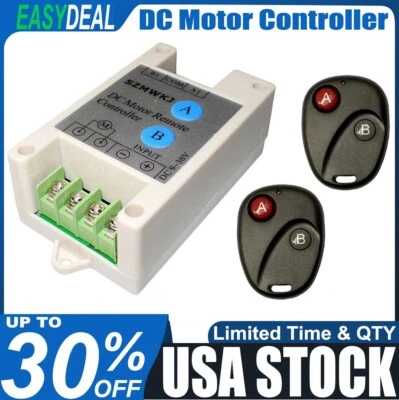 Controlador remoto inalámbrico conmutable 9V-30V motor de CC actuador lineal auto automóvil Foto 1 de 4