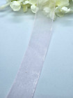 3 metry różowa wstążka woalowa 25 mm 2,5 cm szerokość kwiaciarnia rzemiosło szycie ciasto darmowa przesyłka