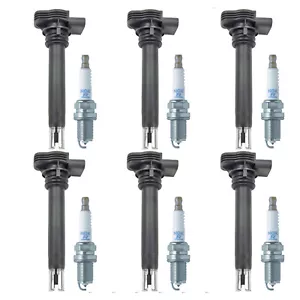 Bosch 6 Ignition Coil NGK 6 G-Power Spark Plug Kit For NSX A6 Q5 E46 GS300 V6 L6 - Picture 1 of 1