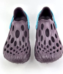 Merrell Hydro Moc Rubber Women's Purple w Teal Blue Strap W S8 VGC - Picture 1 of 11