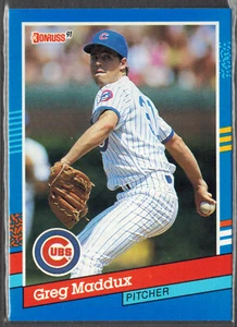 Donruss 1991 ~ Greg Maddux 372 Salón de la fama - Imagen 1 de 2