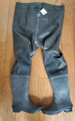 Calcutta Rubber Chest Wader Waterproof Cleated Waders CRW - Brown, Size 10 - Image 1 of 4