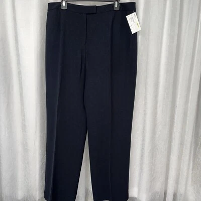 Pantalones para mujer Kasper negros pierna ancha talla 16 Foto 1 de 4