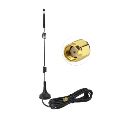 9dB RP-SMA Male 2.4GHz 5GHZ High Gain WiFi Router Antenna for Wireless IP Camera - Image 1 of 4