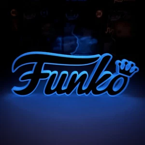 Letrero de ventilador impreso en 3D GITD (AZUL) - 8,6 PULGADAS - FUNKO para tu Funko Pops - Imagen 1 de 7