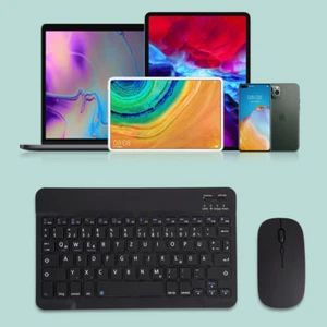 Kabellose Bluetooth Tastatur Tastatur Mit Maus für Handy Tablet PC iPad Laptop - Bild 1 von 20