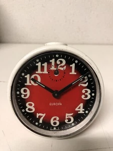 ANTIKE TISCHUHR WECKER ANTIK EUROPA MIT SEIL VINTAGE - Bild 1 von 6