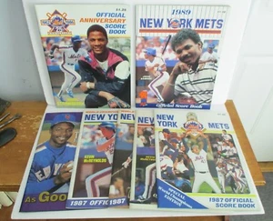 Lot of 7 New York METS Scorebooks 1986-1993 - Picture 1 of 1