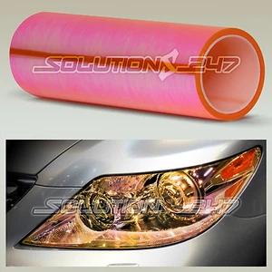12"x84" Chameleon Neo Orange Headlight Taillight Fog Light Vinyl Tint - Chevy - Picture 1 of 5
