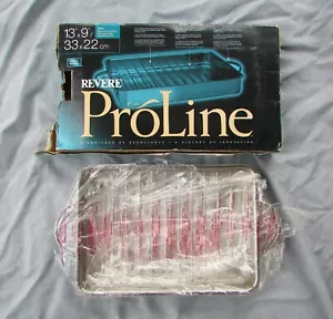 Revere ProLine Roaster Pan with Rack 18/10 Stainless Steel 13"x9" in box - Picture 1 of 6
