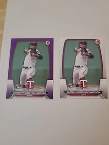 2023 Bowman Simeon Woods Richardson #95 Rookie RC Twins Baseball Card LOT - Picture 1 of 5