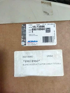 ACDelco Heater Blend Door Actuator 15-73586 / GM89018960 - Picture 1 of 3