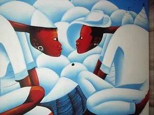 Original MYSER Dominican Republic OIL PAINTING SIGNED ONE OF A KIND MINT FREE SH - Picture 1 of 4